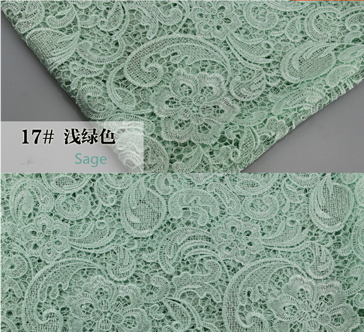 sage green lace fabric