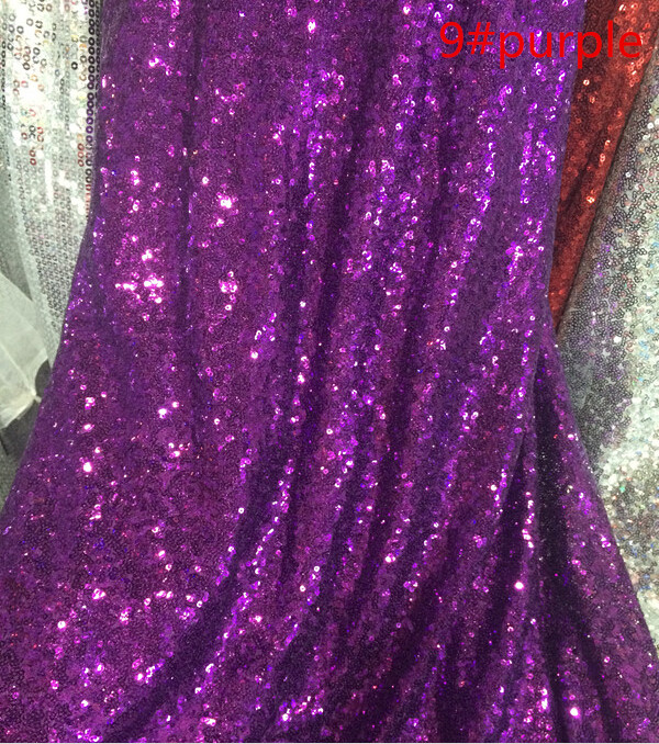 Grape Purple Metallic Embroidery Mesh Sequin Lace Fabric For Women Wear 48 Inch Width Sold At Yard