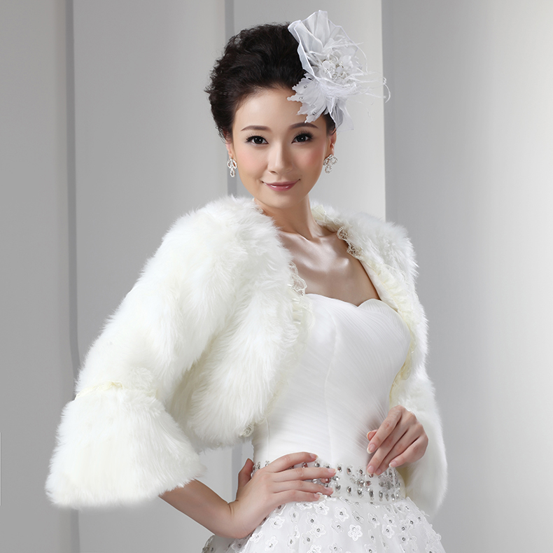 Fur hotsell bolero white