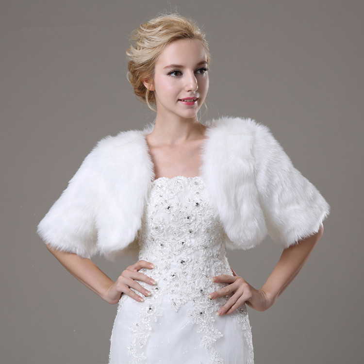 White short shop jacket for wedding